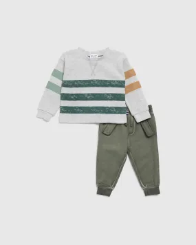 Infant Boy Two Tone Thermal Set