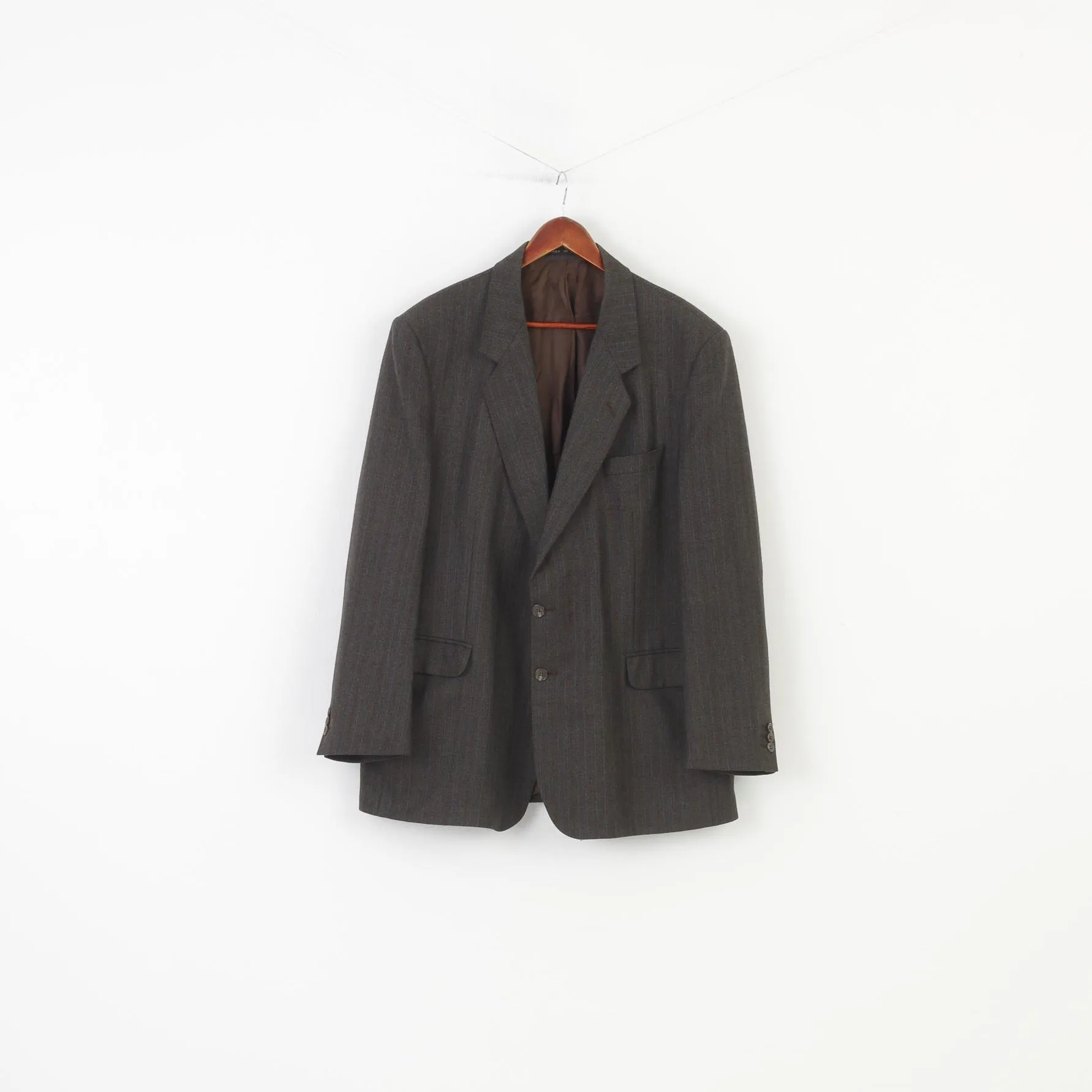 James Barry Men 48 58 Blazer Charcoal Bottoms Single Breasted Made in England Elegant Classic Jacket