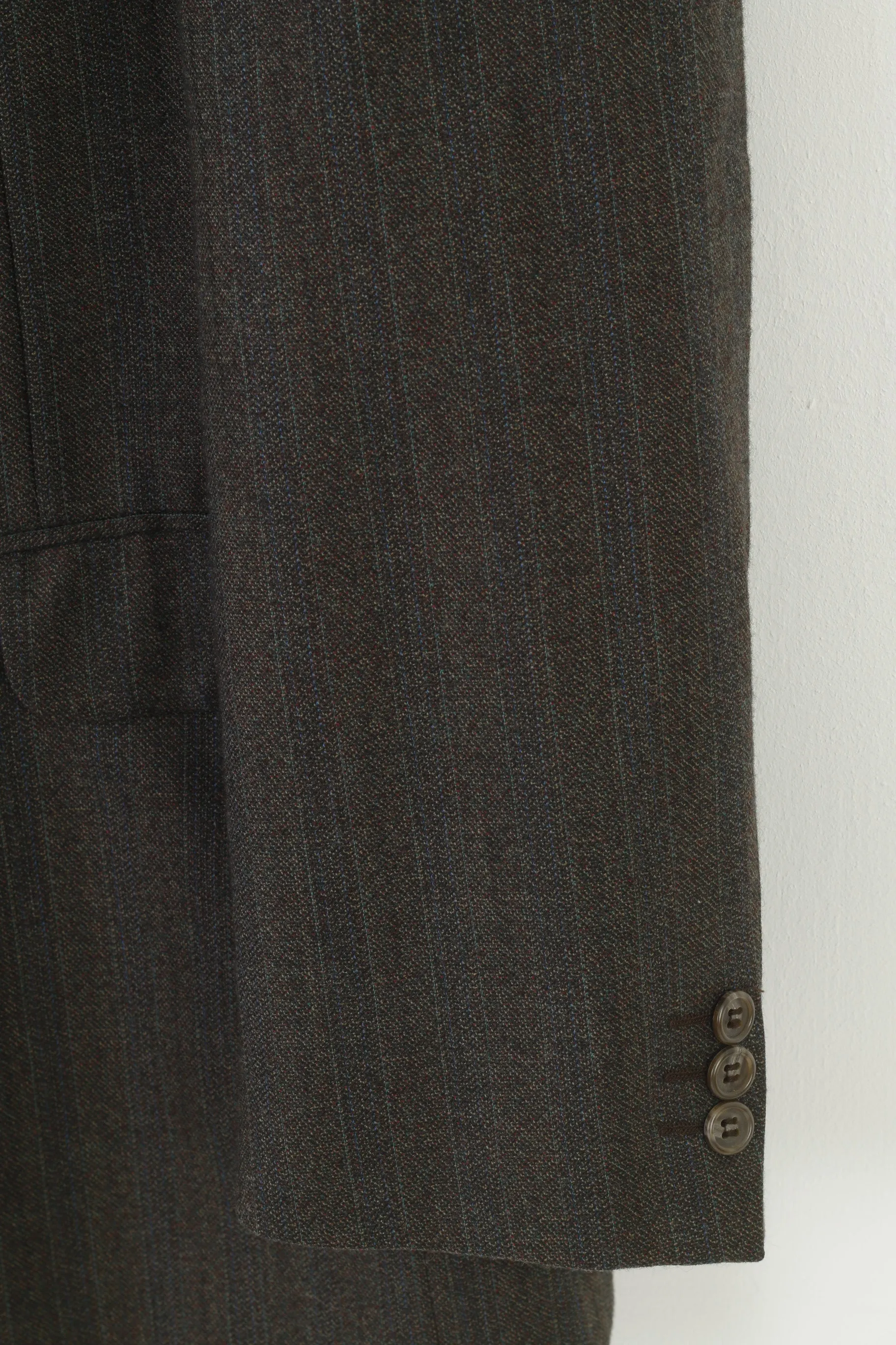 James Barry Men 48 58 Blazer Charcoal Bottoms Single Breasted Made in England Elegant Classic Jacket