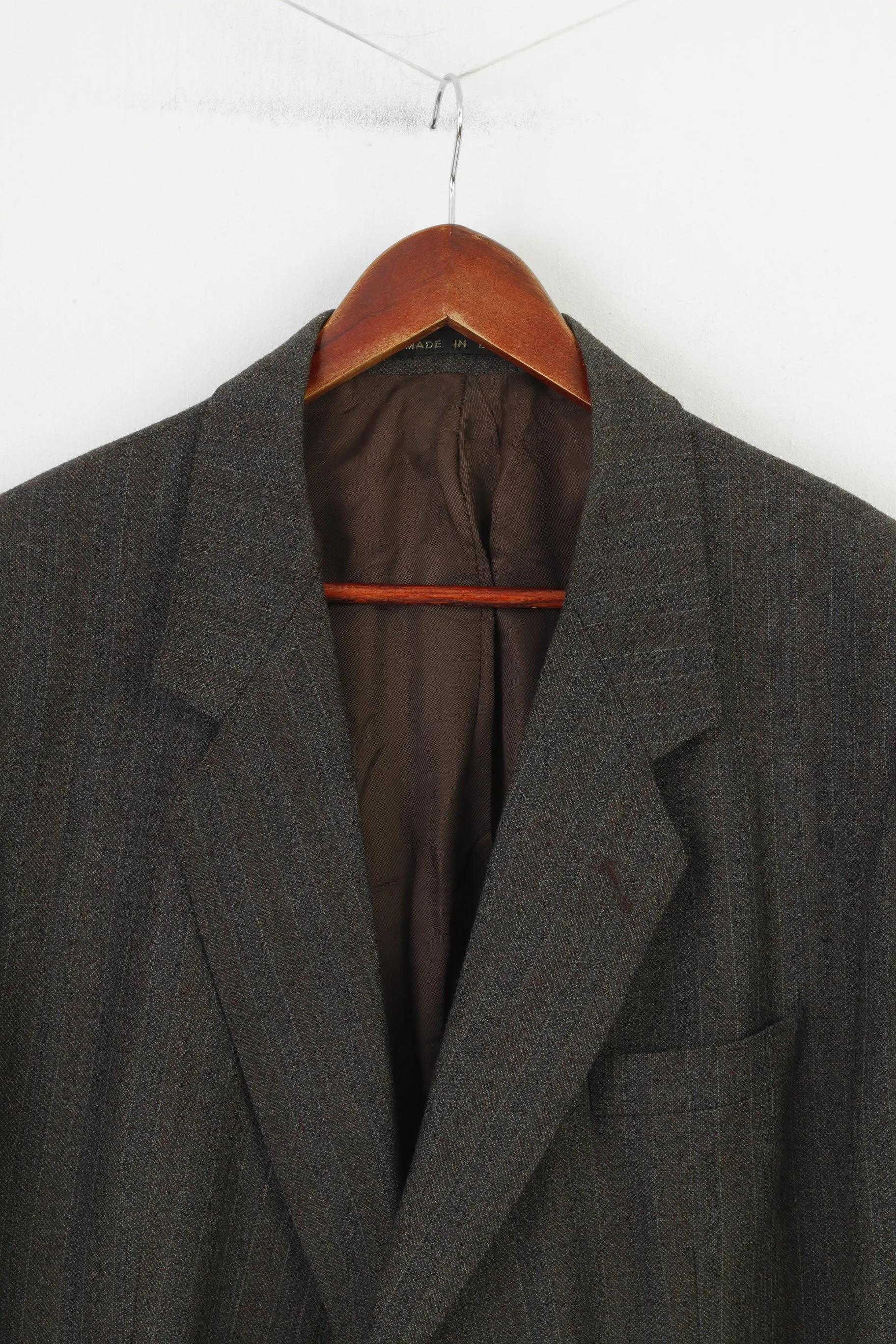 James Barry Men 48 58 Blazer Charcoal Bottoms Single Breasted Made in England Elegant Classic Jacket
