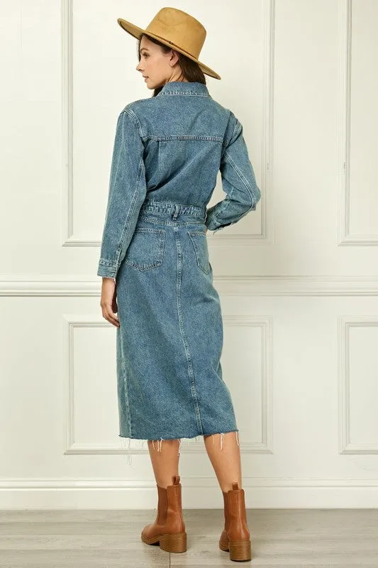 Jericha Denim Classic Trucker Long Dress