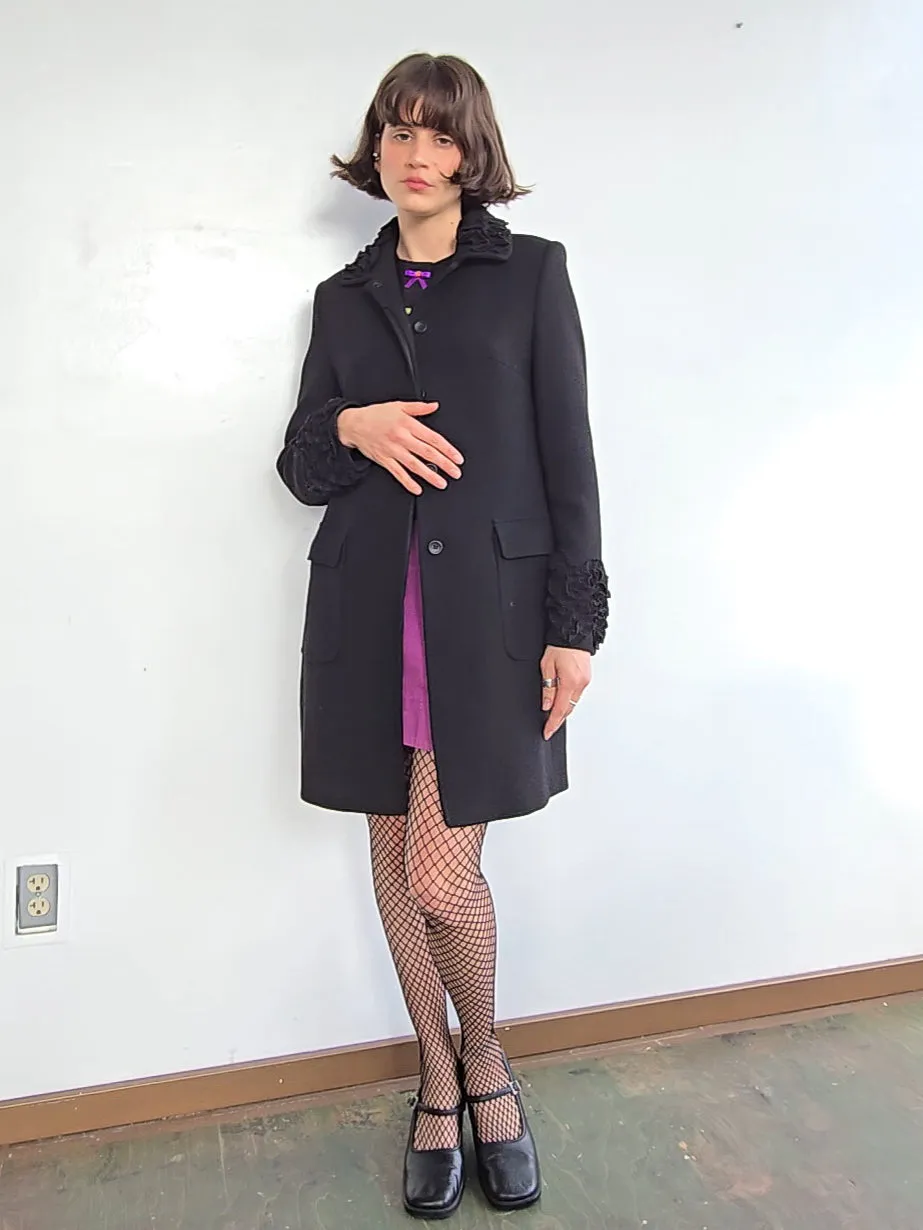 Jigsaw Ruffle Trim Coat (M)