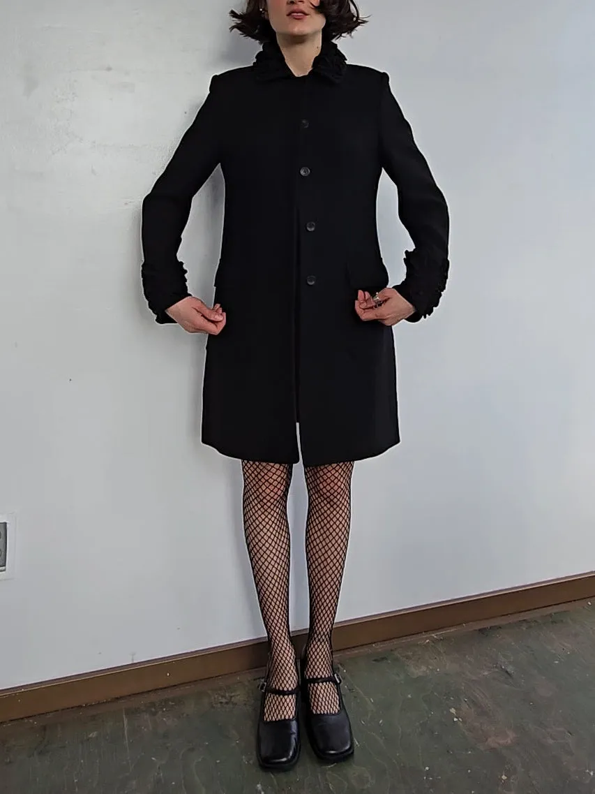 Jigsaw Ruffle Trim Coat (M)