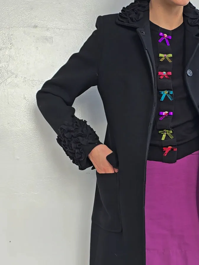 Jigsaw Ruffle Trim Coat (M)