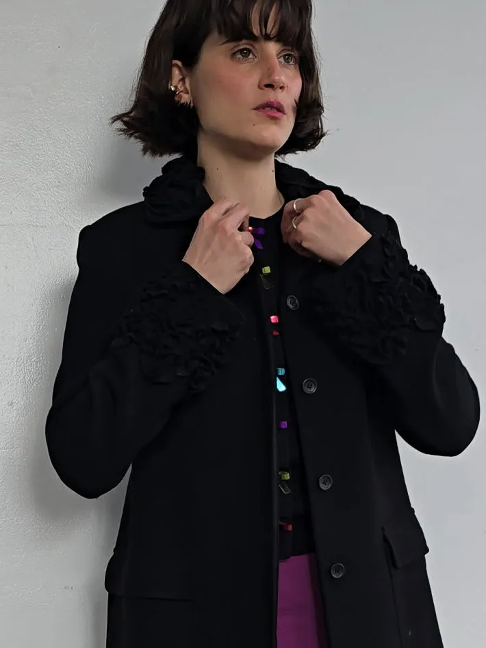 Jigsaw Ruffle Trim Coat (M)