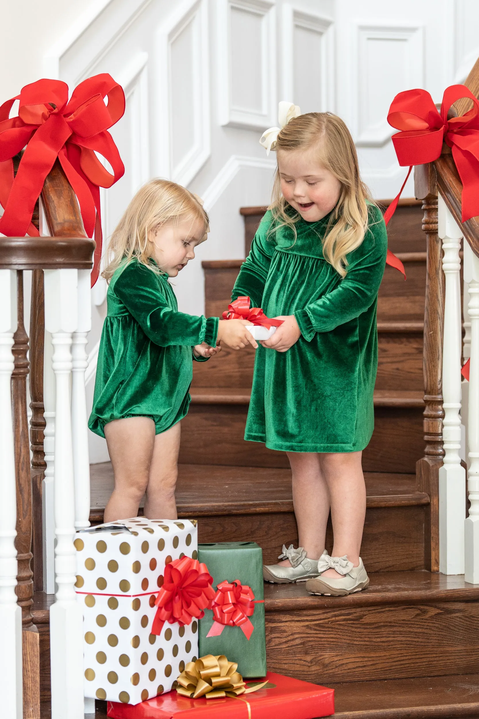 Kaitlin Green Velvet Dress