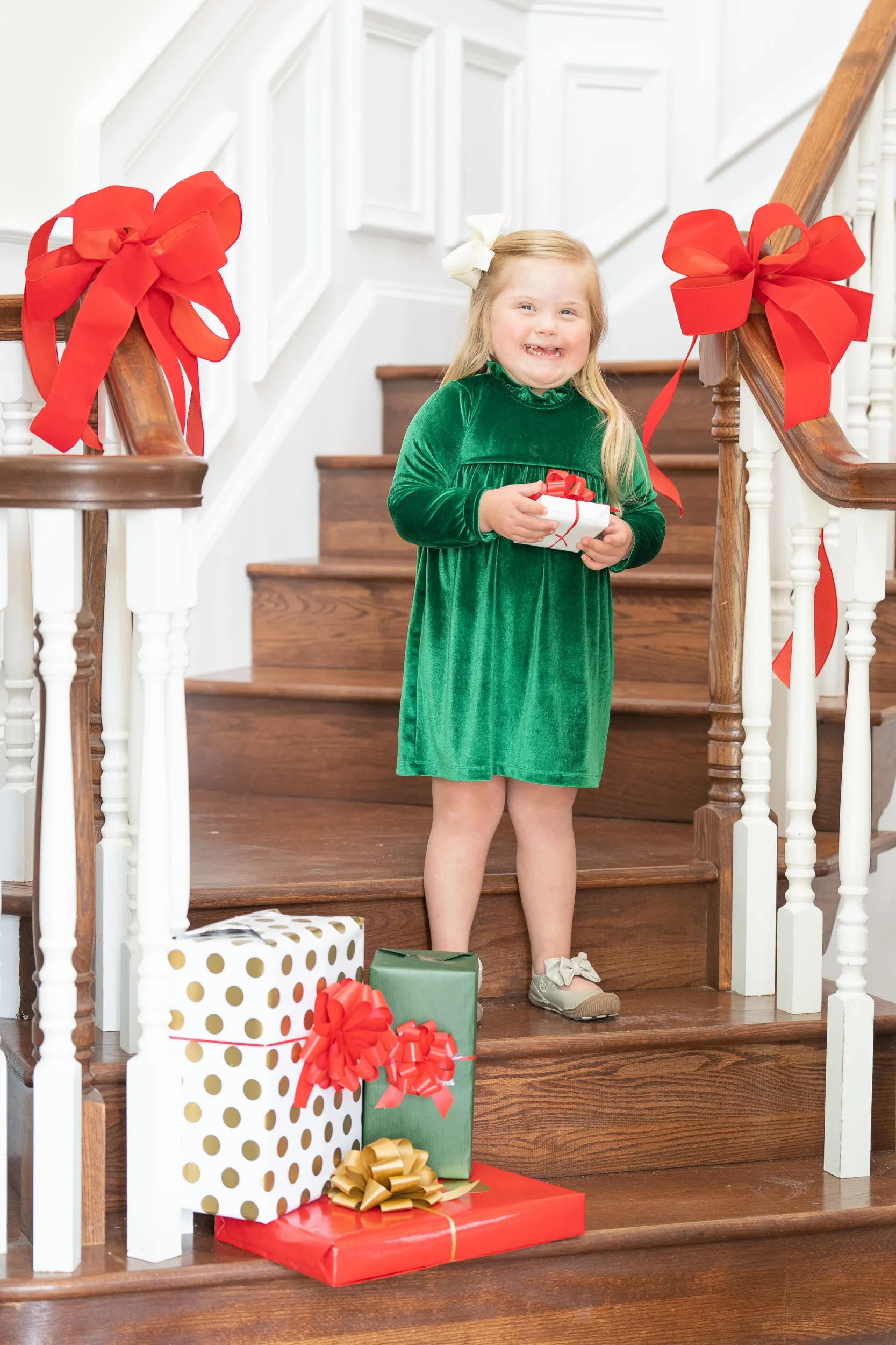 Kaitlin Green Velvet Dress