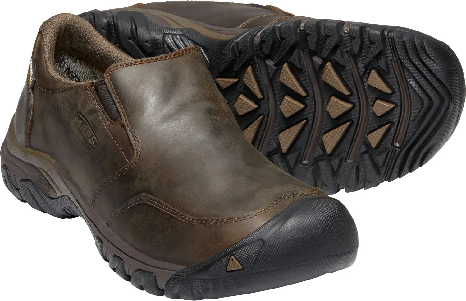 'Keen Outdoor' Men's Brixen II WP Slip On - Dark Earth / Brown