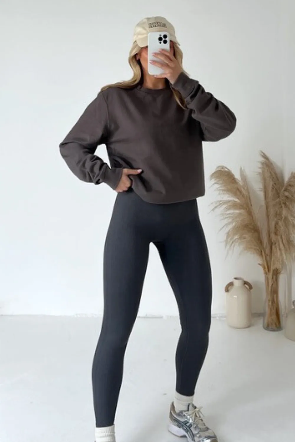 Kerris steel grey sweater and legging set