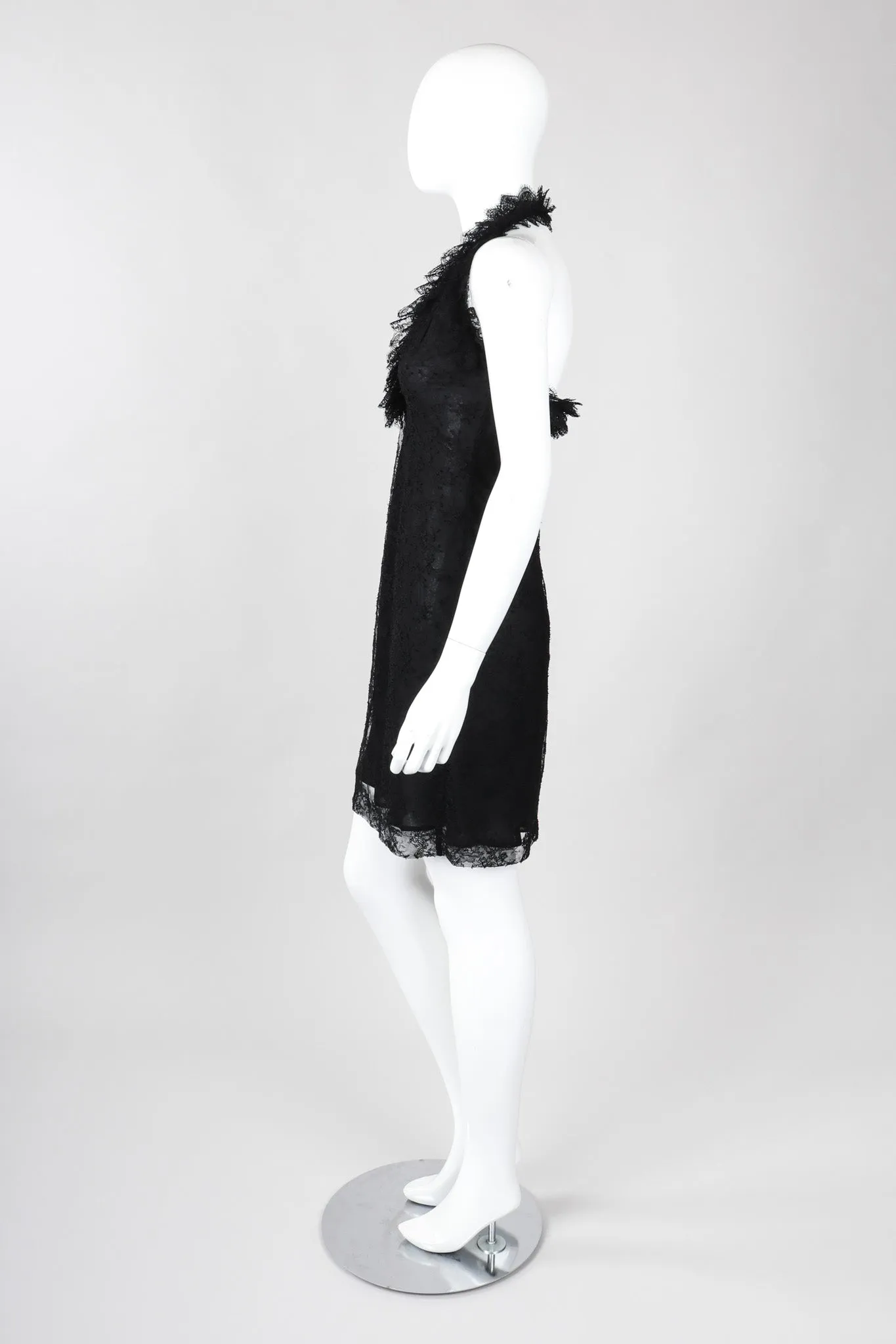 Lace Halter Slip Dress