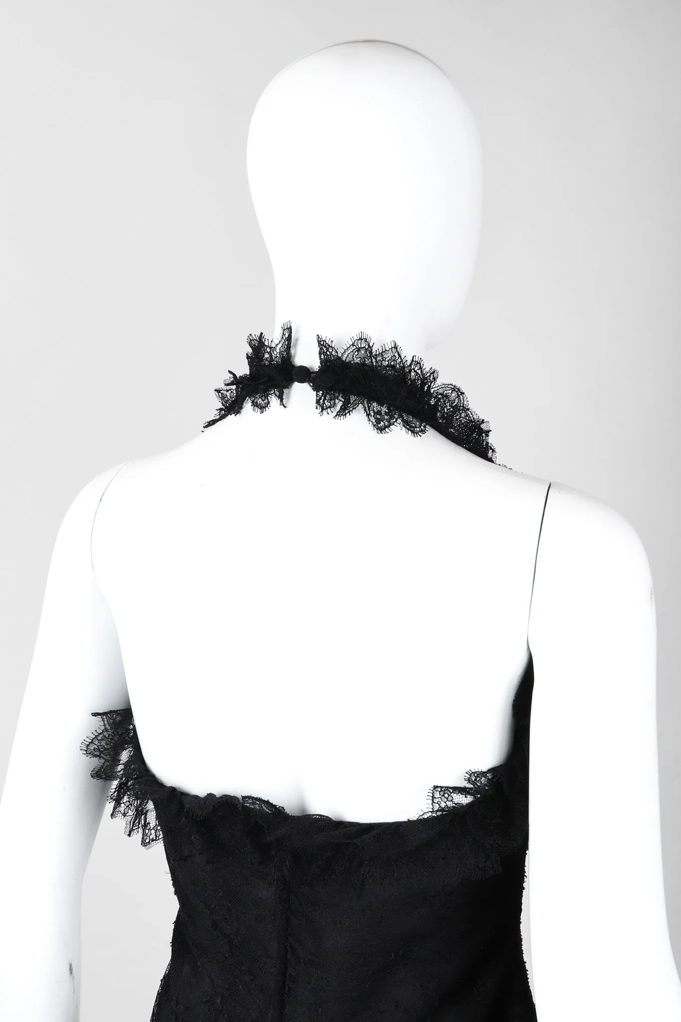 Lace Halter Slip Dress