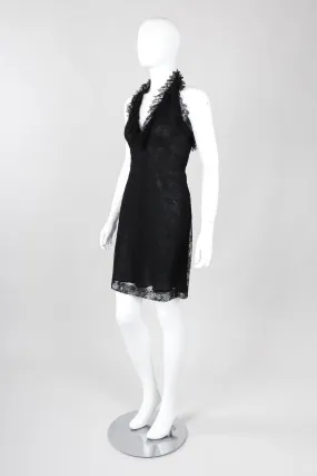 Lace Halter Slip Dress