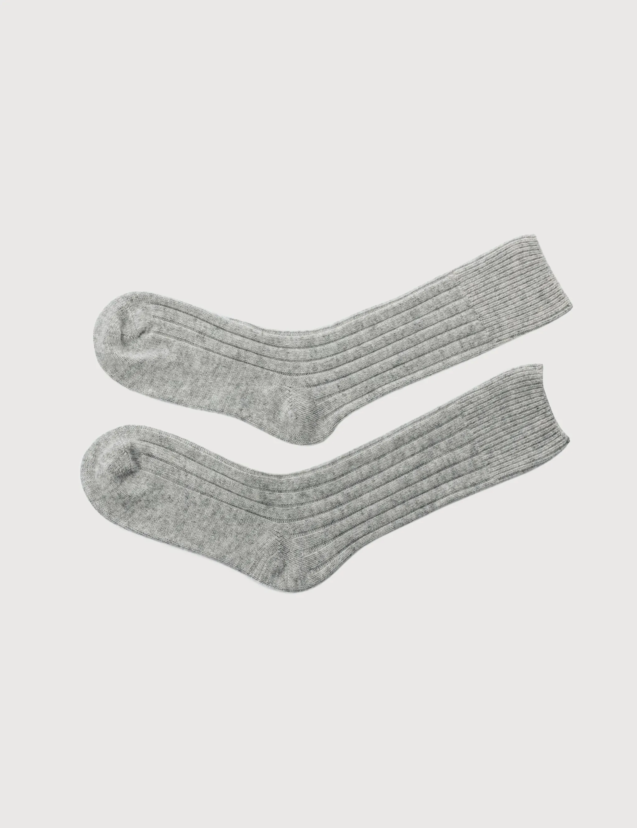Lambswool Bed Socks · light grey