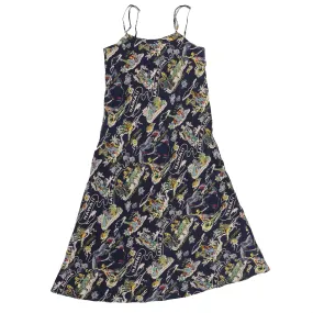 Land of Aloha (Slip Dress) - Navy
