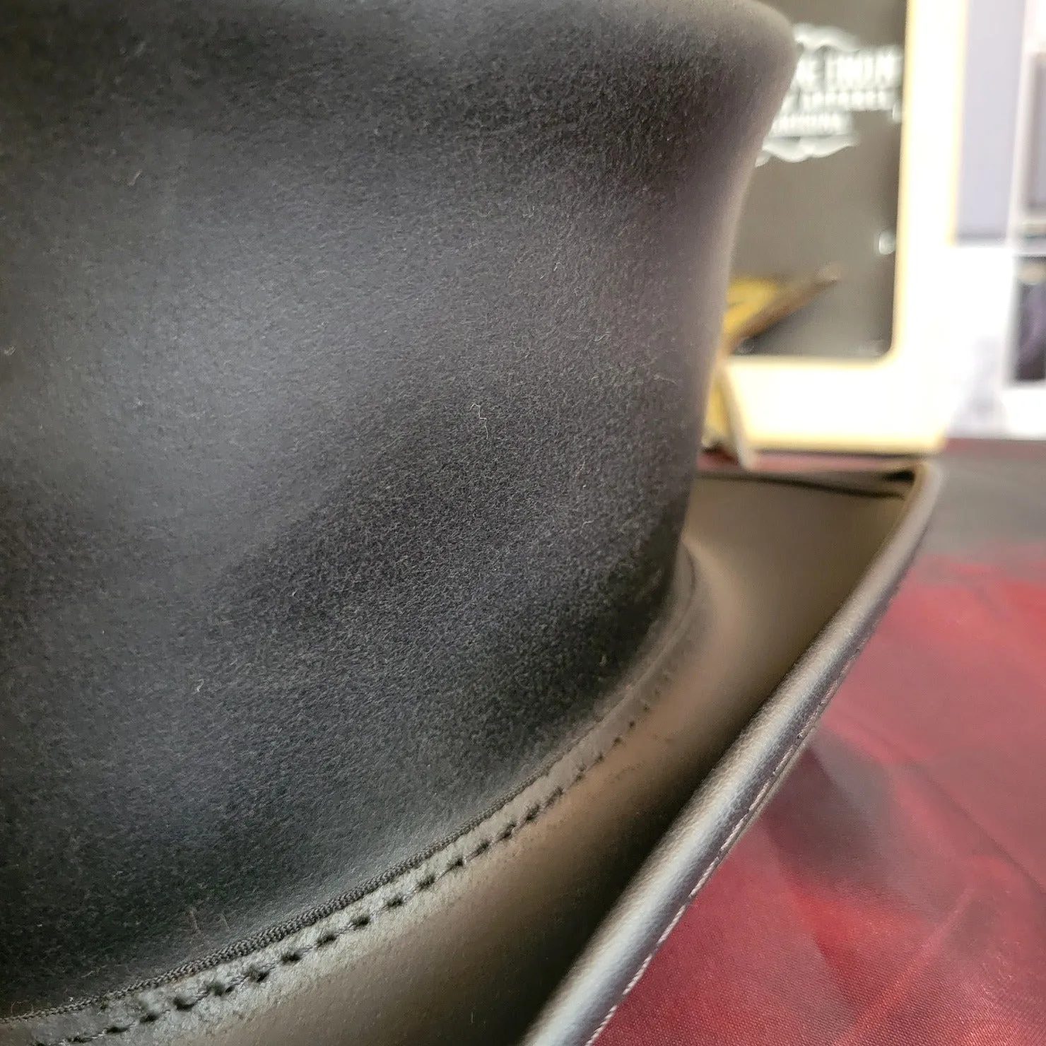 Leather Top Hat, the "El Dorado" by American Hat Makers  ELDBFXXXXXX