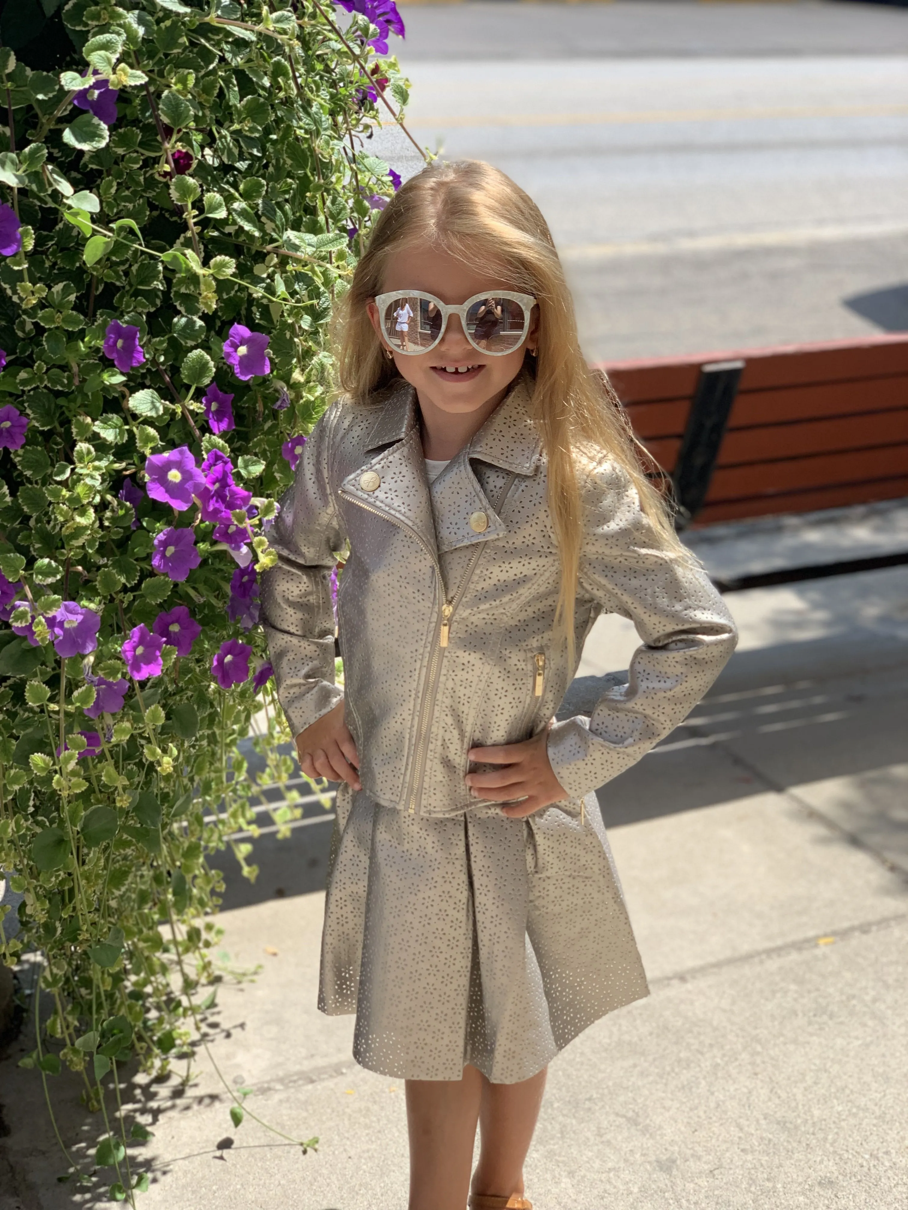 Lili Gaufrette Gold Laser Cut Jacket