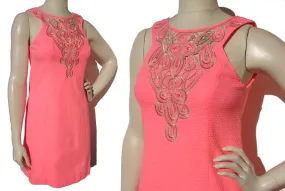 Lilly Pulitzer Pink Mini Dress Cotton Pique S