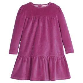 Lisle Dress- Magenta Velour