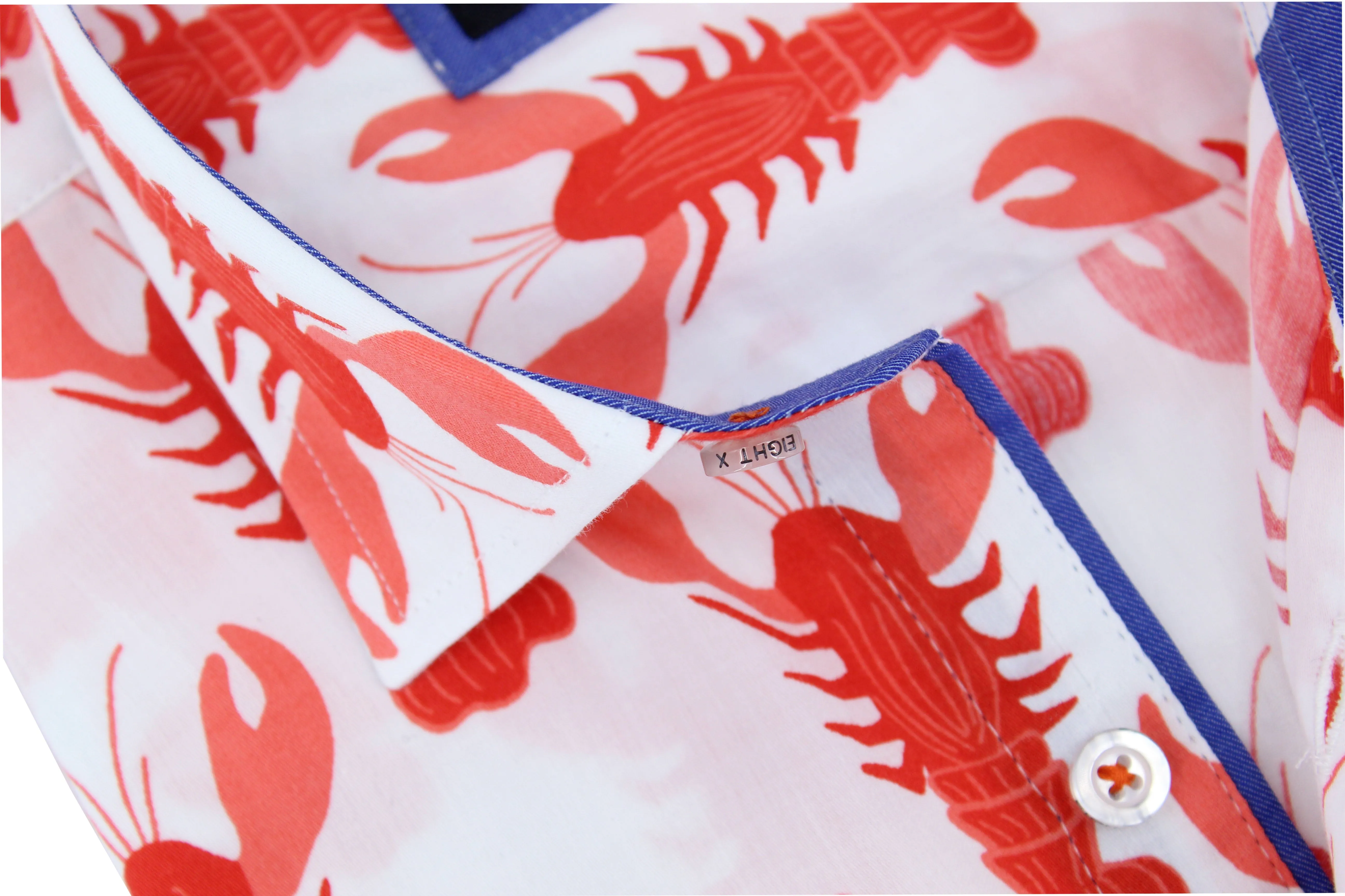 Lobster Print Short Sleeve Shirt