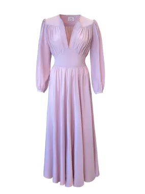 Long Sleeve Silk Dress