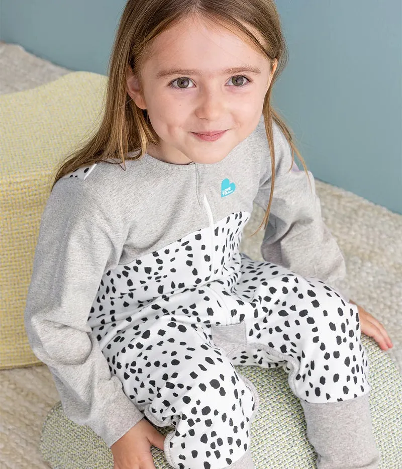 Love To Dream Organic Long Sleeve Sleep Suit 1.0 TOG - White Animal