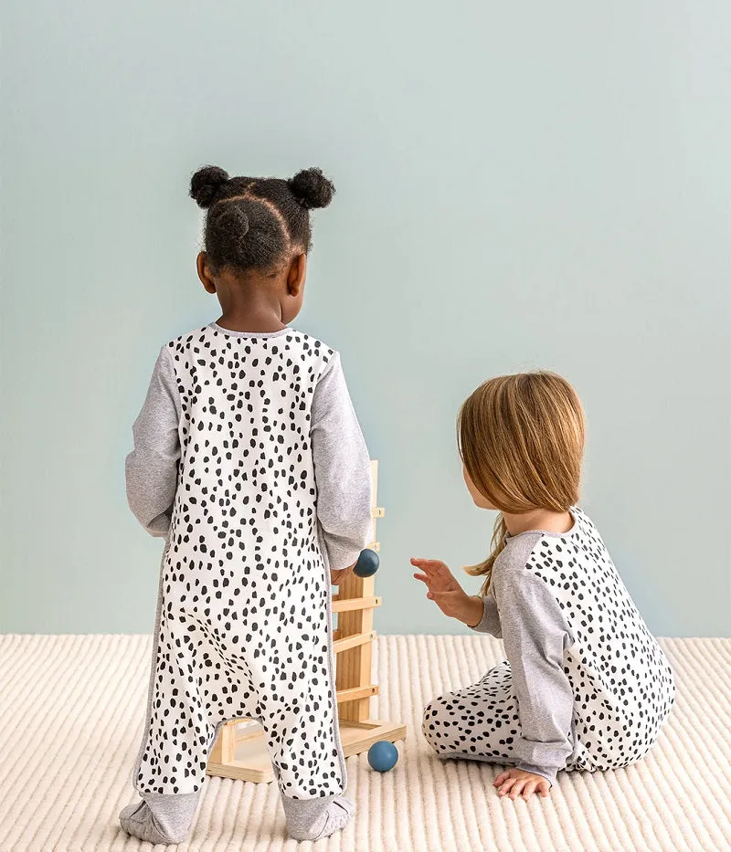 Love To Dream Organic Long Sleeve Sleep Suit 1.0 TOG - White Animal