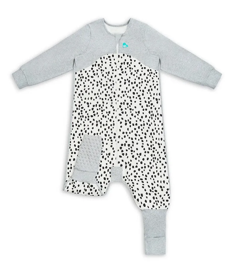 Love To Dream Organic Long Sleeve Sleep Suit 1.0 TOG - White Animal