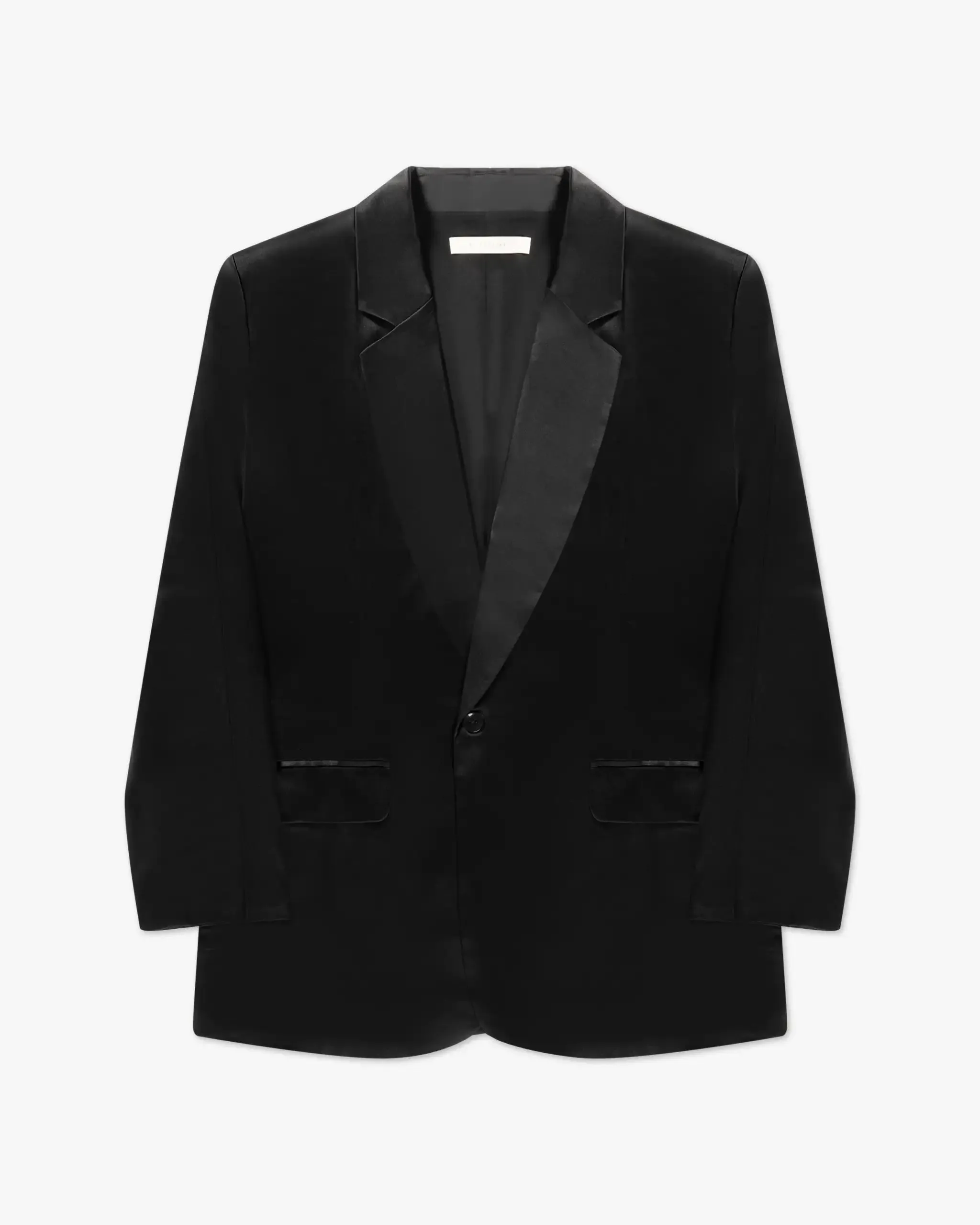 Lux Seiden Ein-Knopf Blazer von Silk95