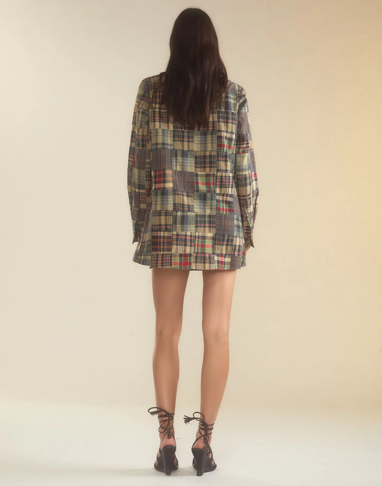 Madrid Madras Tuxedo Dress