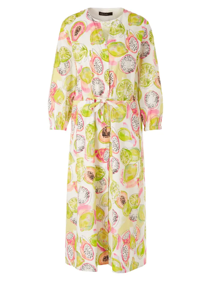 Marc Cain Collections Dress In Pale Lemon Print WC 21.26 W27 Col 420