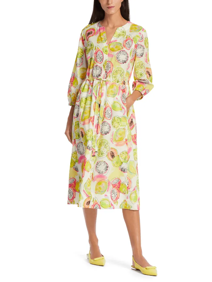 Marc Cain Collections Dress In Pale Lemon Print WC 21.26 W27 Col 420