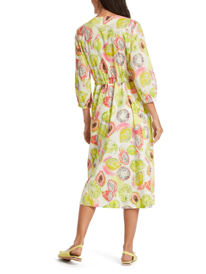 Marc Cain Collections Dress In Pale Lemon Print WC 21.26 W27 Col 420