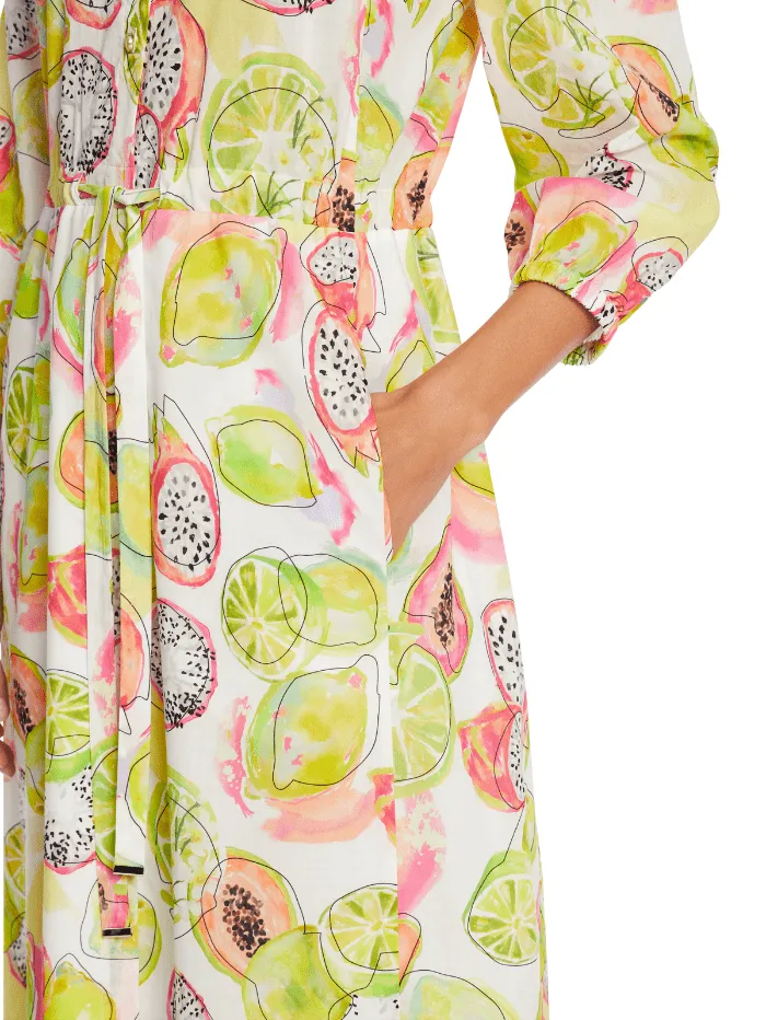 Marc Cain Collections Dress In Pale Lemon Print WC 21.26 W27 Col 420