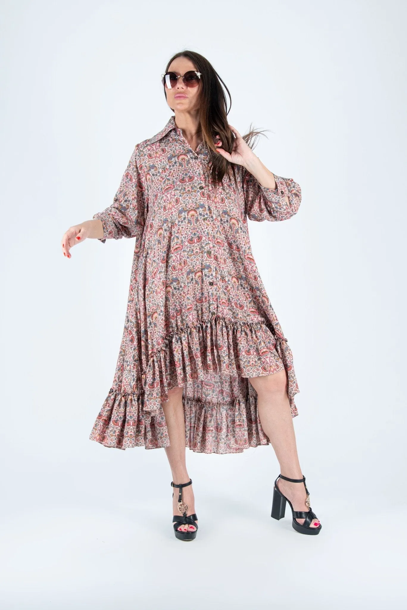 MARTINA Floral Shirtdress ON SALE
