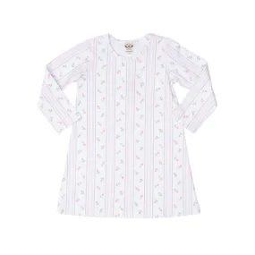 Mary Chase LS Striped Tulip Dress