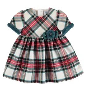 Mayoral Baby & Toddler Girls Holiday Red Plaid Dress
