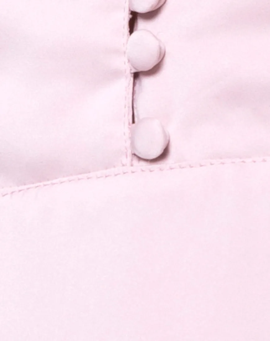 Medina Slip Dress in Satin Blush