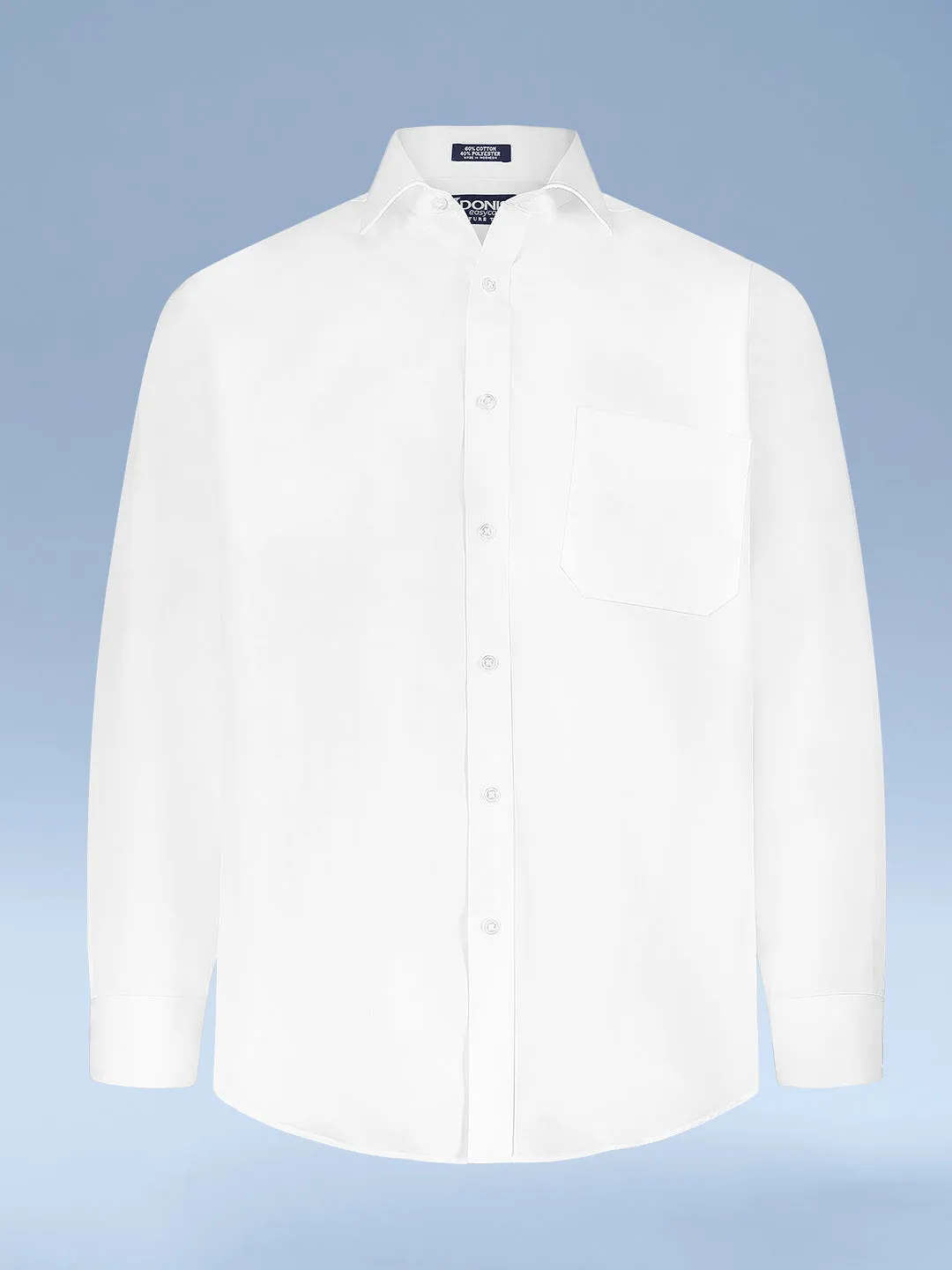 Mens Classic Fit Easy Care Braid Dress Shirt