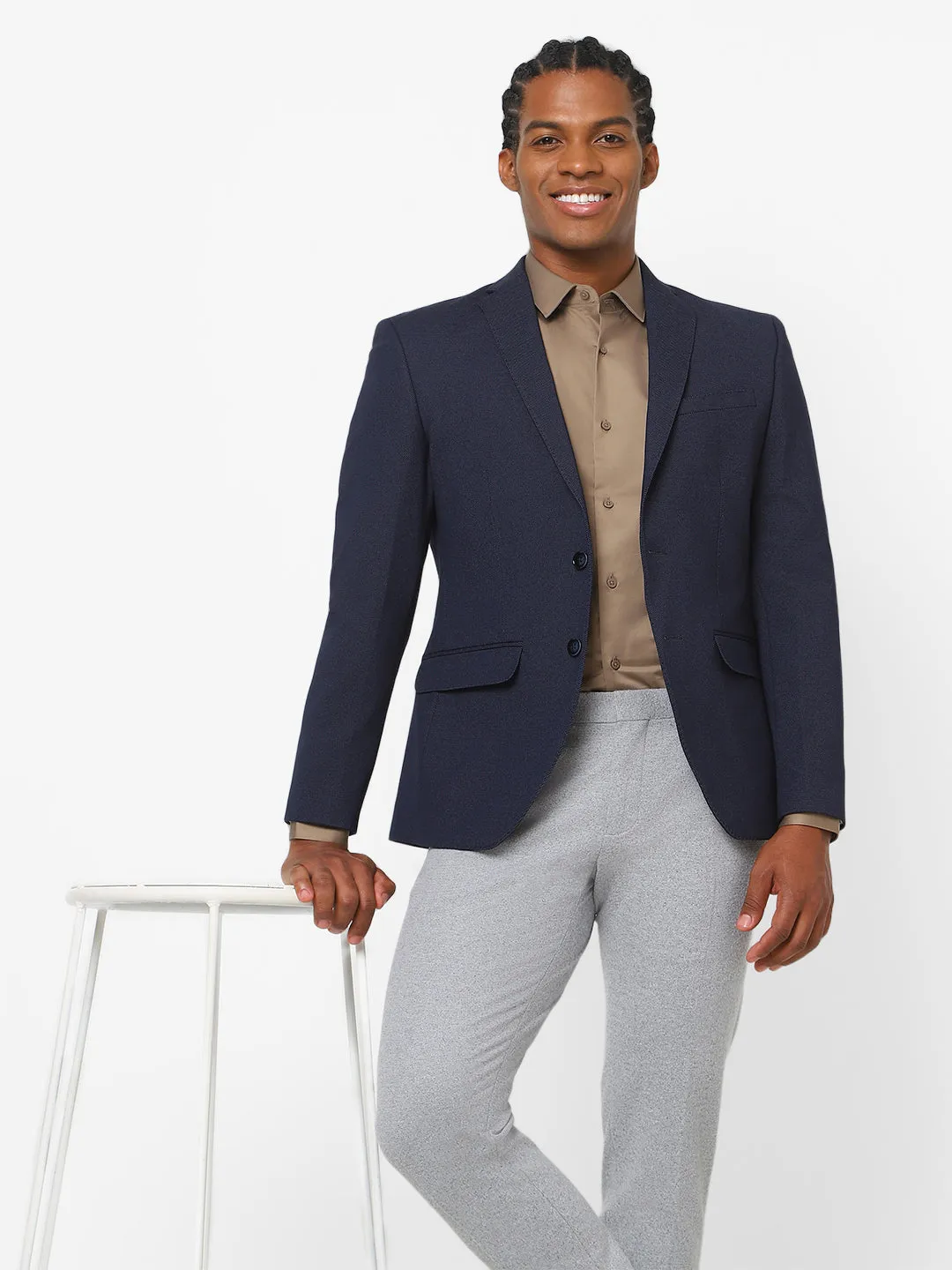 Men's Navy Blue Blazer TCJ-IVAN
