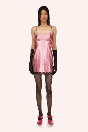 Metallic Faux Leather Mini Dress