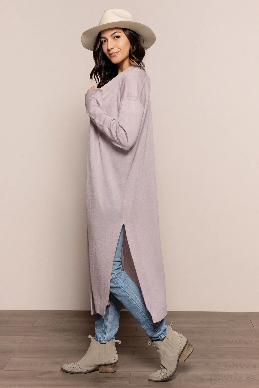 Michaela Duster in Lilac