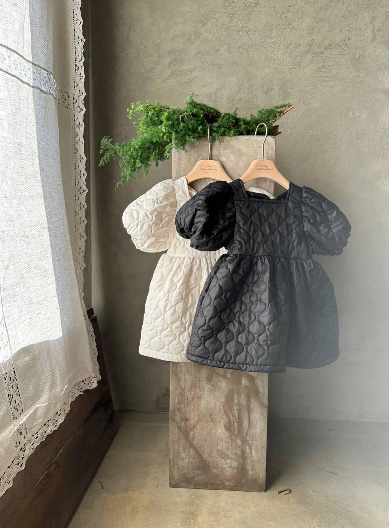 Monbebe Quilting Bonbon Dress _2 Colours