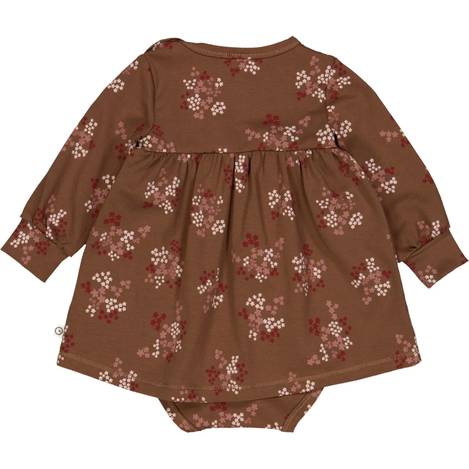 Müsli Bark/ Cabernet/ Nightingale Flora Dress Bodysuit Ls
