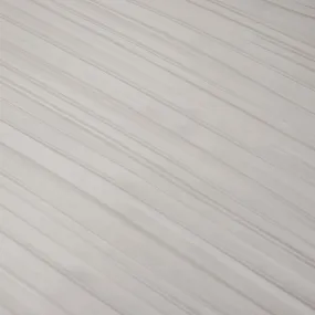 Mushroom Pleated White Polyester Hi Multi Chiffon - Bridal