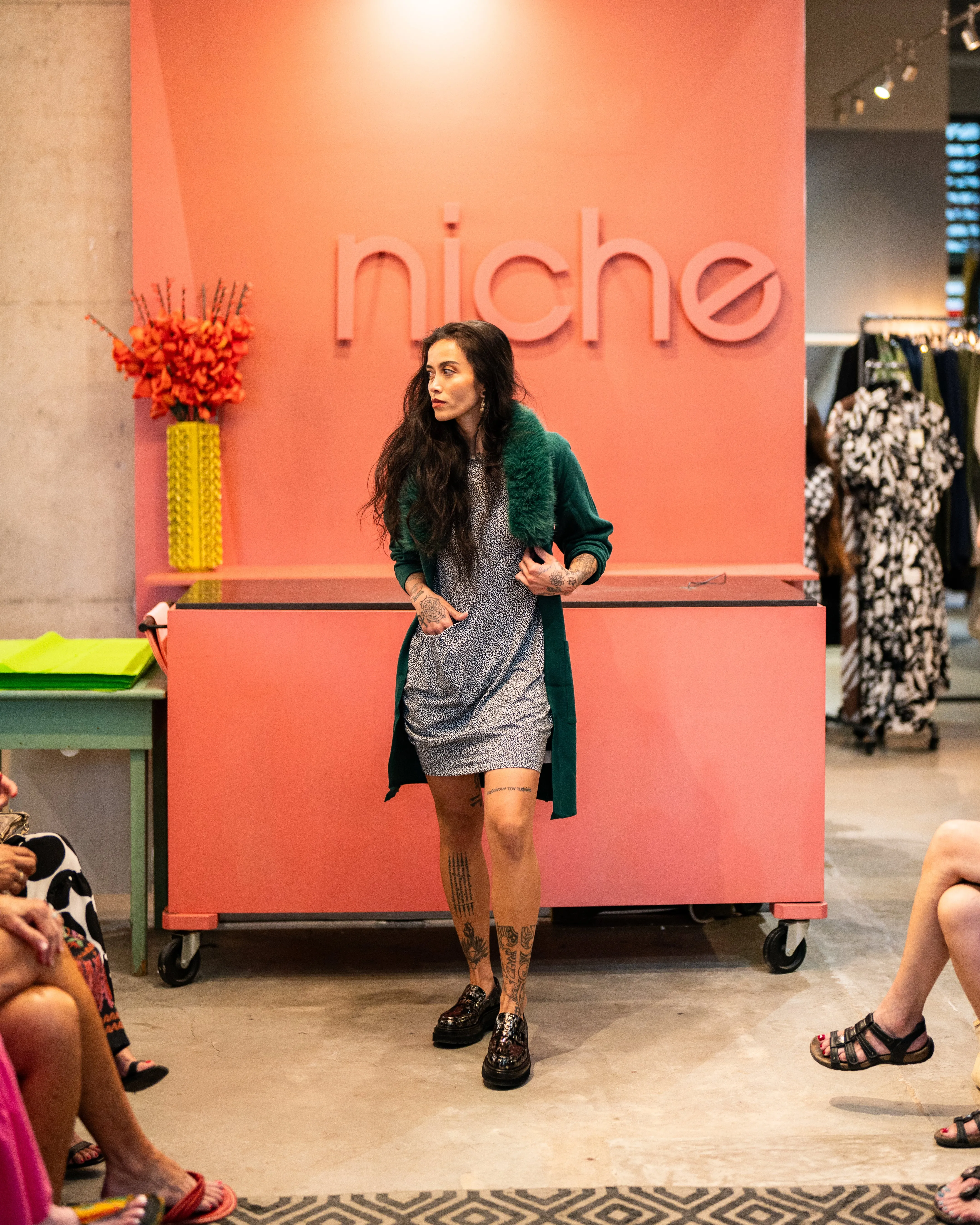 Niche - Speckle Print - Sculpture Tunic