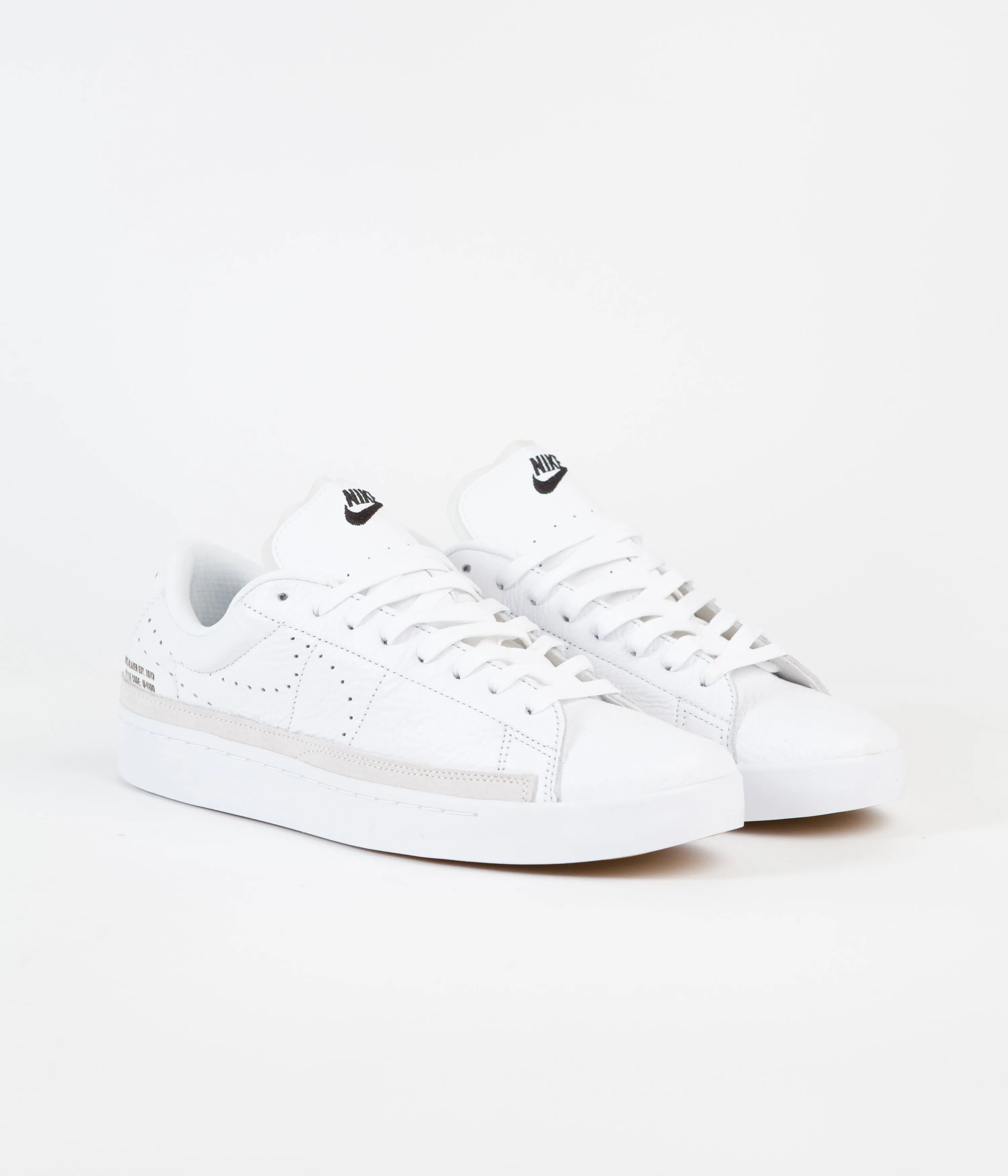 Nike Blazer Low X Shoes - White / Black - Summit White - Gum Light Brown