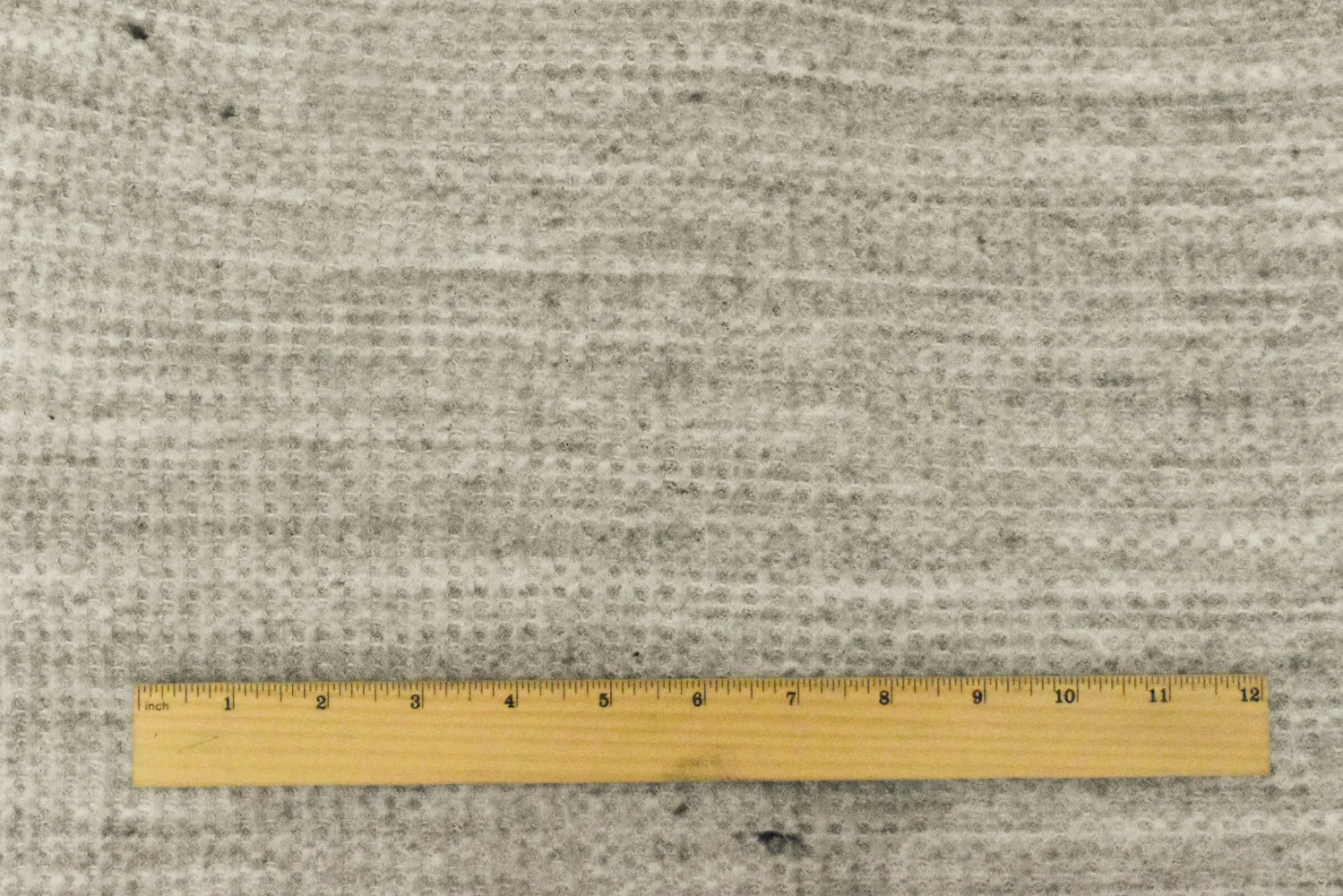 Old Ivory-Black Texture Stretch Brushed Thermal Knit Fabric