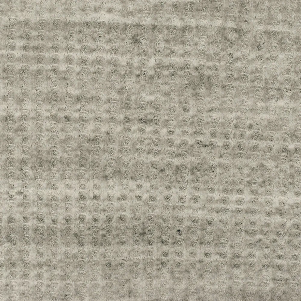 Old Ivory-Black Texture Stretch Brushed Thermal Knit Fabric