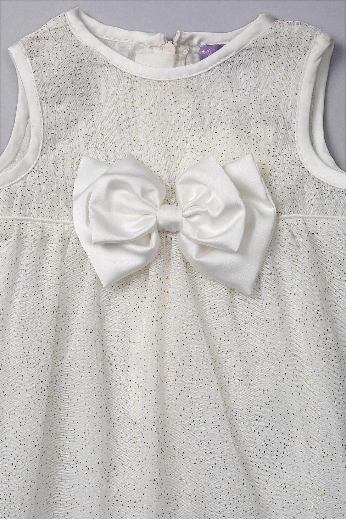 One Friday Baby Girls Sparkling White Party Dress
