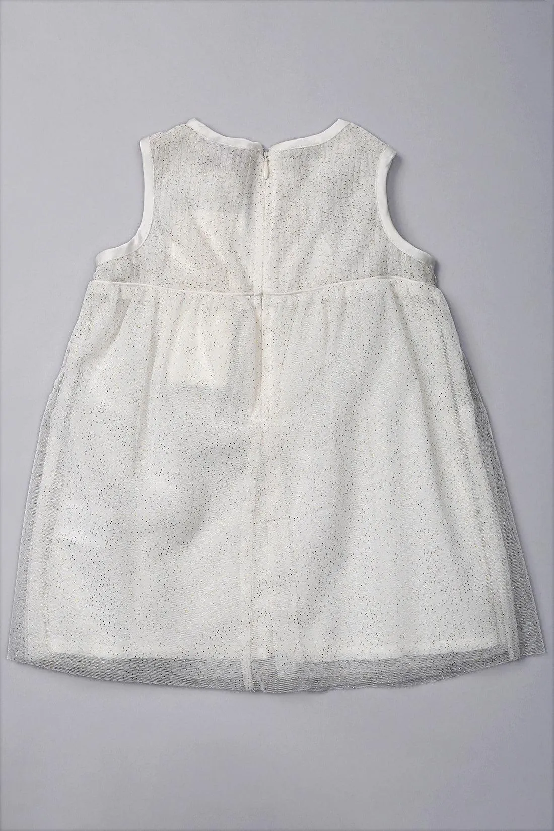 One Friday Baby Girls Sparkling White Party Dress